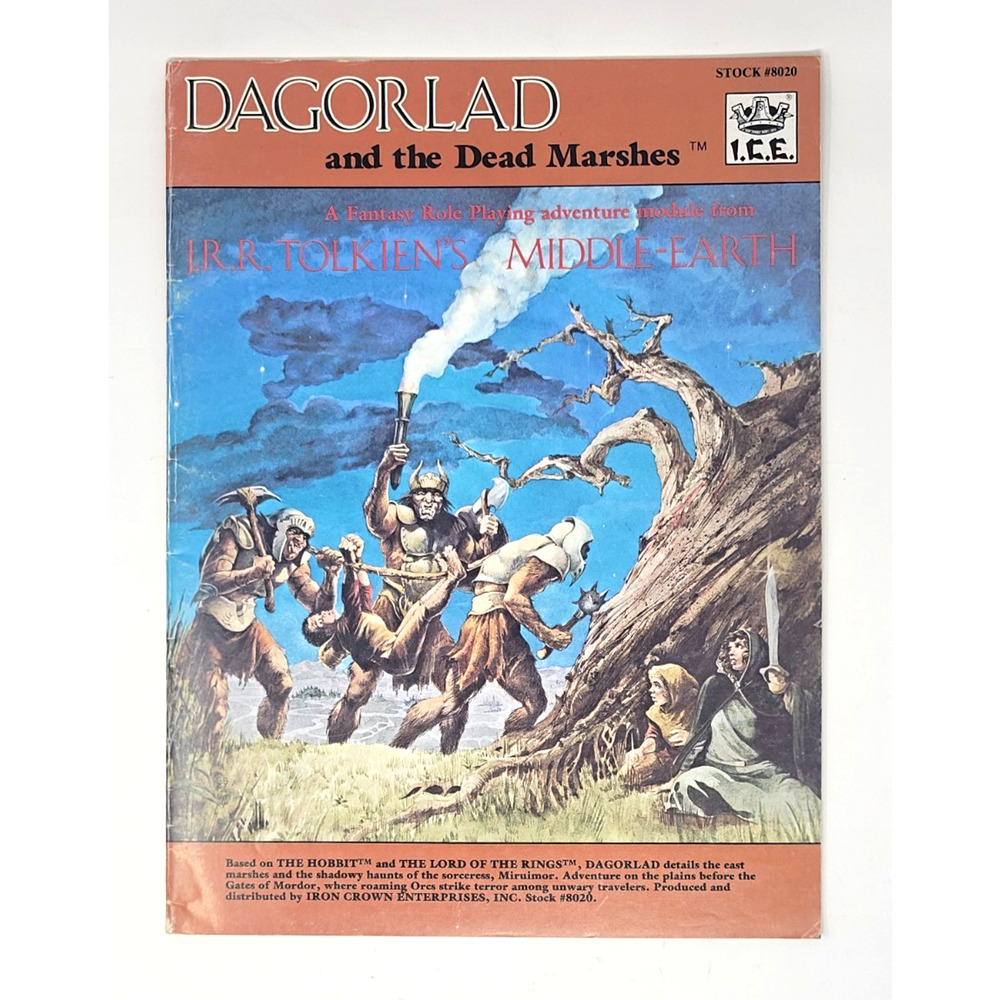 MERP Dagorlad and the Dead Marshes LOTR Middle Earth RPG Module ICE #8020 (VG)